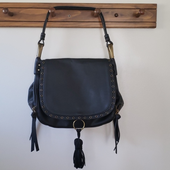 Steve Madden Handbags - Steve Madden Black Tassle Shoulder Purse